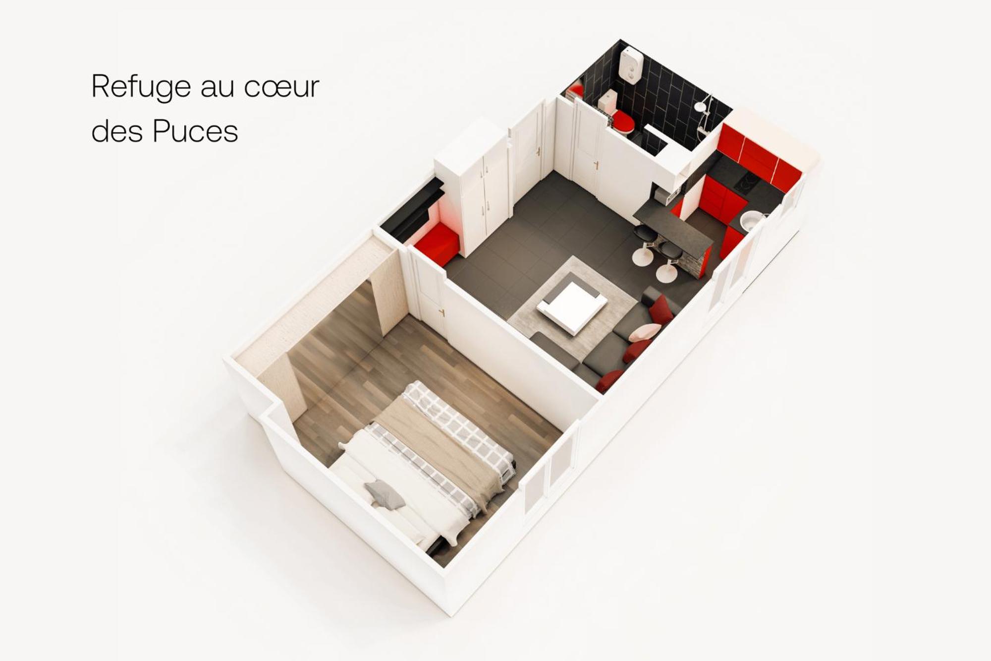 Marche Aux Puces De Saint-Ouen Apartment Luaran gambar